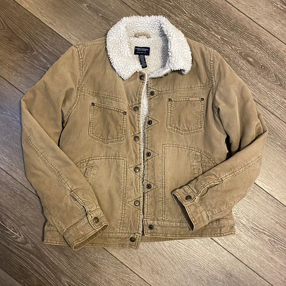 Corduroy Sherpa Lined Coat